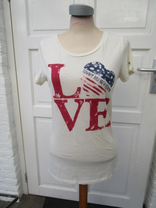 Tommy Hilfiger LOVE stretchtop maat S, Kleding | Dames, Tops, Zo goed als nieuw, Maat 36 (S), Korte mouw, Ophalen
