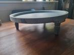 Houten Plateau op Voetjes, Schaal, Rond, Ophalen of Verzenden, Zo goed als nieuw