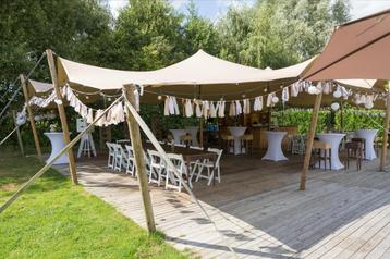 Feestelijke Slingers Bruiloft Taupe Beige Perzik 38m beschikbaar voor biedingen