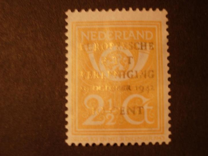 NL Nederland 1943 Europese P.T.T. vereniging, Postzegels en Munten, Postzegels | Nederland, Postfris, Na 1940, Verzenden