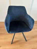 Eetkamerstoelen - 4 stuks, Huis en Inrichting, Stoelen, Ophalen, Blauw, Zo goed als nieuw, Vier