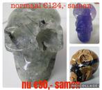 AANBIEDING set van 3 skulls, Ophalen of Verzenden, Mineraal