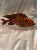 Houten Vis - Mid Century Stijl - Handgesneden, Ophalen of Verzenden