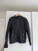 Goosecraft Zwarte Leren Jas - Stijlvol!, Kleding | Heren, Jassen | Zomer, Maat 52/54 (L), Zwart, Goosecraft, Ophalen of Verzenden