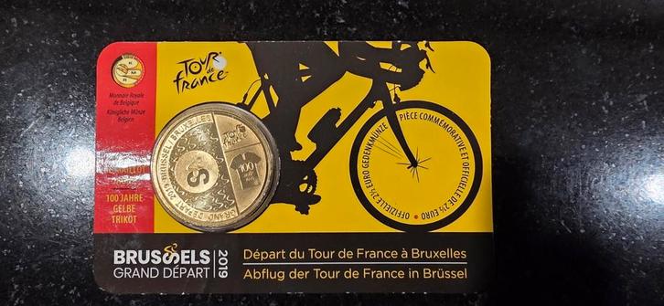 Coincard Tour de France Brussel, Postzegels en Munten, Munten | Nederland, Euro's, Koningin Beatrix, Ophalen of Verzenden