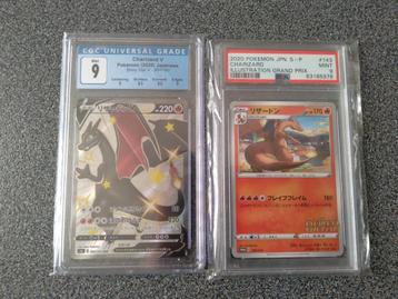 2 Graded Charizard Pokémon Kaarten - CGC 9 & PSA 9 beschikbaar voor biedingen