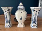 Delft Blauw Vazen Set - 3 stuks, Antiek en Kunst, Antiek | Vazen, Ophalen