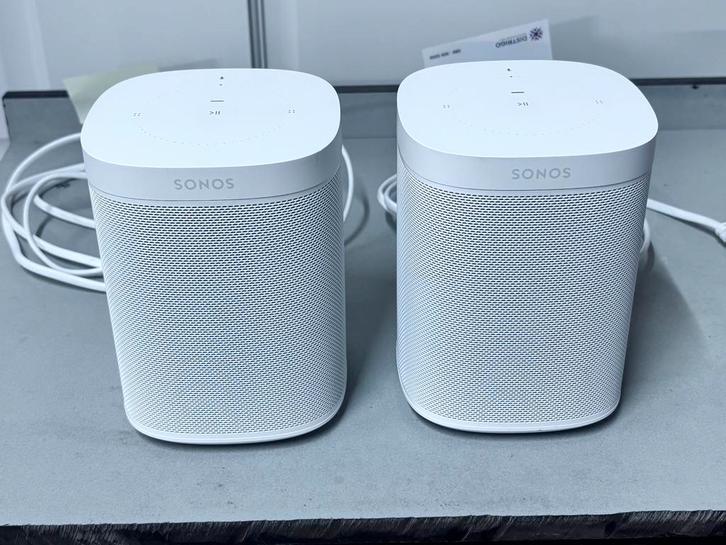 Sonos One Stereoset - Perfect Geluid!, Audio, Tv en Foto, Luidsprekers, Zo goed als nieuw, Front, Rear of Stereo speakers, Minder dan 60 watt