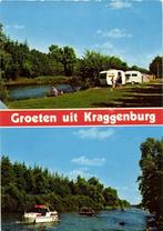 Groeten uit Kraggenburg - 2 afb o.a. boot caravan - 1981 gel, Ophalen of Verzenden, Voor 1920, Gelopen, Noord-Brabant