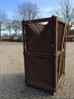 Schuttingdelen Schuin Hardhout, Tuin en Terras, Schuttingen, Ophalen, Hout, Minder dan 3 meter, 1 tot 2 meter