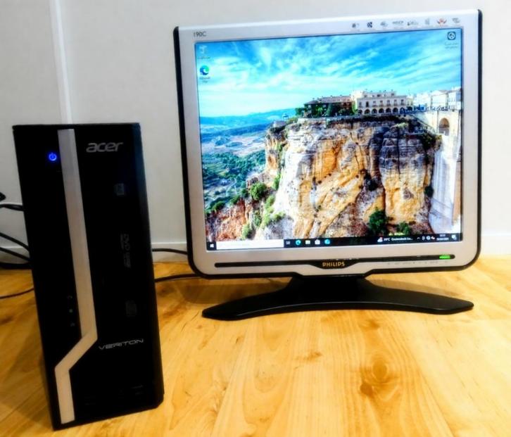Complete Acer Veriton X2631G, Computers en Software, Desktop Pc's, Gebruikt, 3 tot 4 Ghz, HDD, SSD, 4 GB, Ophalen of Verzenden