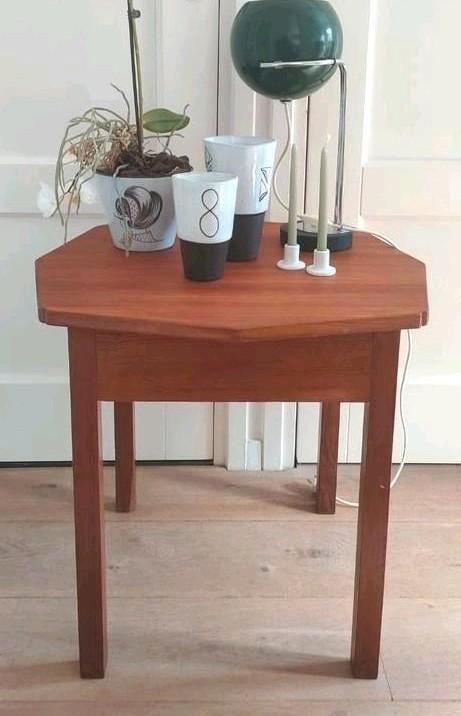Vintage bijzettafel art deco tafeltje plantentafel tafel, Huis en Inrichting, Tafels | Salontafels, Gebruikt, Minder dan 50 cm