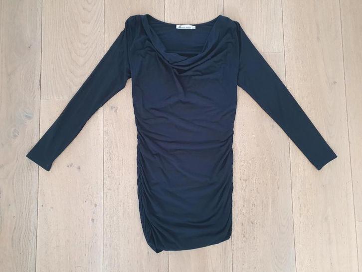 Zwart zwangerschapsjurkje van Queen mum maat S, Kleding | Dames, Positiekleding, Gedragen, Jurk, Maat 36 (S), Zwart, Ophalen of Verzenden