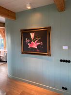 Bloemenstilleven in Gouden Lijst, Antiek en Kunst, Kunst | Schilderijen | Klassiek, Ophalen