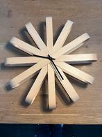 Umbra Ribbonwood Wandklok - Perfecte Staat!, Ophalen, Zo goed als nieuw, Analoog, Wandklok