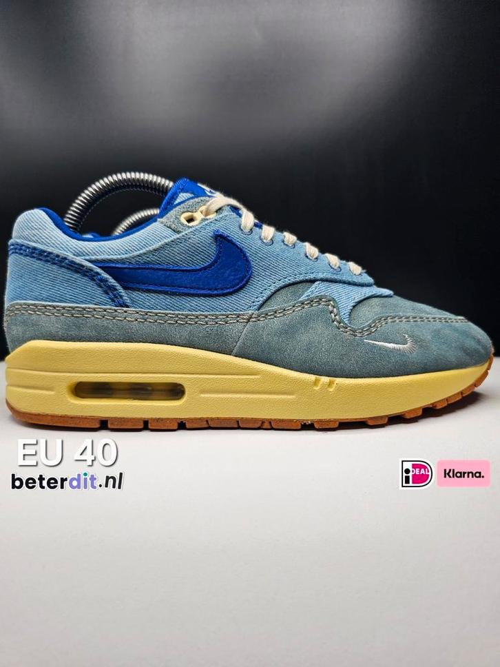 Nike Air Max 1 Premium 'Dirty Denim'
Maat: 40, Kleding | Dames, Schoenen, Zo goed als nieuw, Sneakers of Gympen, Blauw, Ophalen of Verzenden