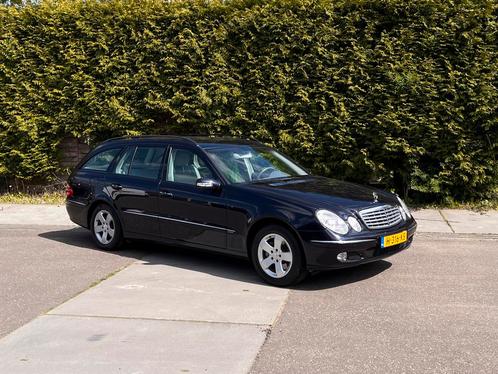 Mercedes-Benz W211 station 2003 Blauw, Auto's, Mercedes-Benz, Particulier, E-Klasse, ABS, Airbags, Airconditioning, Centrale vergrendeling