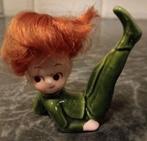 Vintage Napco Japan Keramiek Pixie Elf Beeldje Jaren 50, Ophalen, Zo goed als nieuw