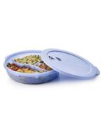 tupperware crystalwave verdeelbord magnetron rond 2ltr, Ophalen of Verzenden, Nieuw, Paars, Overige typen