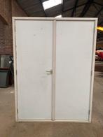 DUBBELE GARAGE/SCHUURDEUR (B167xH221,5) NIEUW, Doe-het-zelf en Verbouw, Deuren en Horren, Ophalen, Vouwdeur, Hout, 120 cm of meer