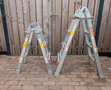 WAKU/4x3/4x4/TELESCOPISCHE TRAP/LADDER/TRAP/VOUWLADDER  beschikbaar voor biedingen