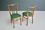 6 Italiaanse houten stoelen - eetkamerstoelen, Huis en Inrichting, Stoelen, Vijf, Zes of meer stoelen, Gebruikt, Hout, Ophalen