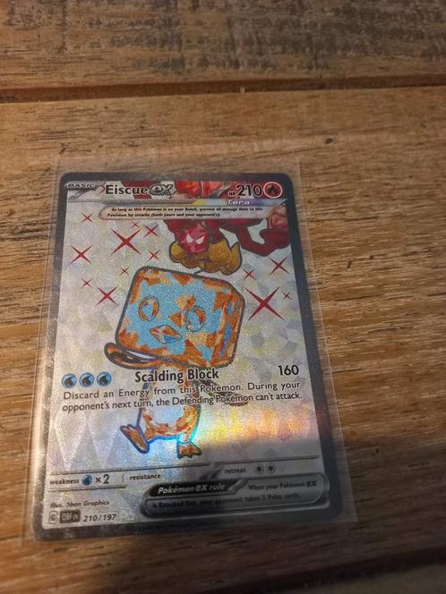 Eiscue ex pokemon kaart, Hobby en Vrije tijd, Verzamelkaartspellen | Yu-gi-Oh!, Nieuw, Losse kaart, Foil, Ophalen of Verzenden