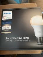 Nieuwe Philips Hue White Starter Kit E27, Huis en Inrichting, Lampen | Losse lampen, Led-lamp, Minder dan 30 watt, Nieuw, E27 (groot)