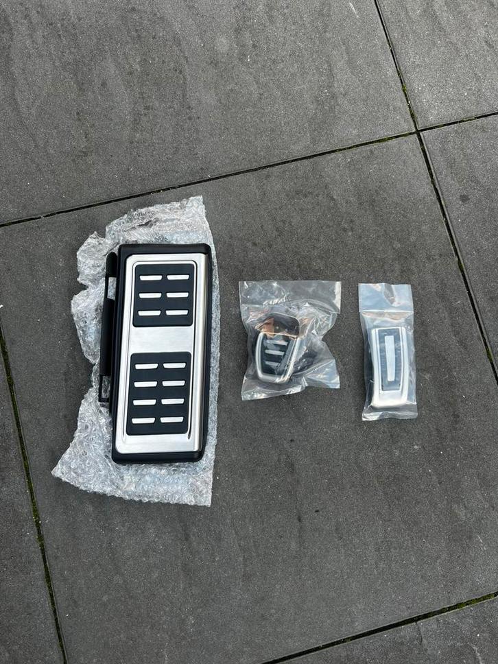 Schakel rvs pedalen set, Auto diversen, Autosport-onderdelen, Nieuw, Ophalen of Verzenden