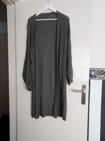 Groene lange vest - Maat M beschikbaar voor biedingen
