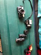 Praktica fototoestel met verschillende accesoires, Ophalen of Verzenden, Gebruikt, Spiegelreflex, Overige Merken