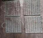 Rieten placemats 4x, Huis en Inrichting, Ophalen of Verzenden, Zo goed als nieuw, Bord