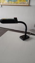 vintage zwarte bureaulamp postmodern Italiaans design retro, Kunststof, Ophalen of Verzenden, Zo goed als nieuw, Minder dan 50 cm