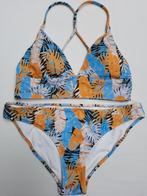 Bikini 36 blauw/geel, Blauw, Bikini, Ophalen of Verzenden, Zo goed als nieuw