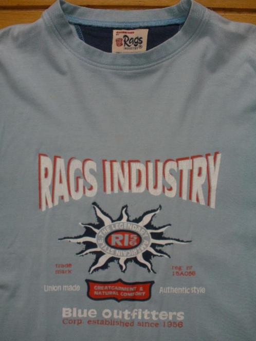 RAGS Industry licht blauw - shirt maat 140, Kinderen en Baby's, Kinderkleding | Maat 140, Zo goed als nieuw, Jongen, Shirt of Longsleeve