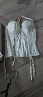 Korset Bruidslingerie 75B - Slechts 1x Gedragen!, Kleemeier, Ophalen of Verzenden, Wit, Body of Korset