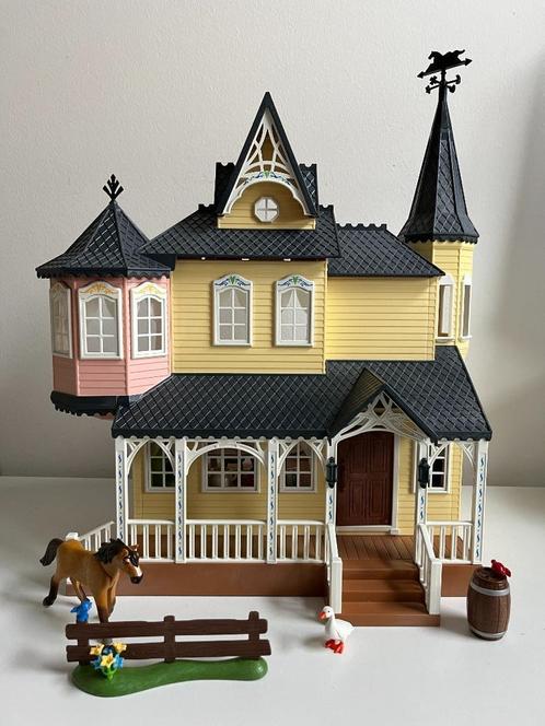 9475 Playmobil Spirit Lucky's huis, Kinderen en Baby's, Speelgoed | Playmobil, Zo goed als nieuw, Complete set, Ophalen of Verzenden