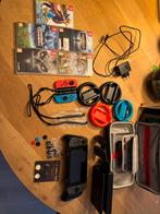 Nintendo switch + games + extras, Ophalen of Verzenden, Zo goed als nieuw, Met 2 controllers, Switch Original