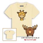 WILDNATURE Baby T-Shirt-GIRAFFE-BIOKATOEN 6 - 36 maanden, Verzenden, Nieuw, Overige maten