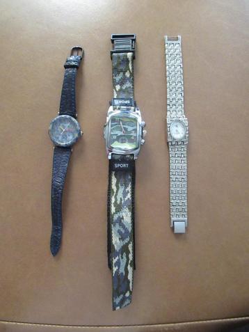 Dames Horloge 2 stuks en Heren Horloge 1 stuk nw zie beschr. beschikbaar voor biedingen