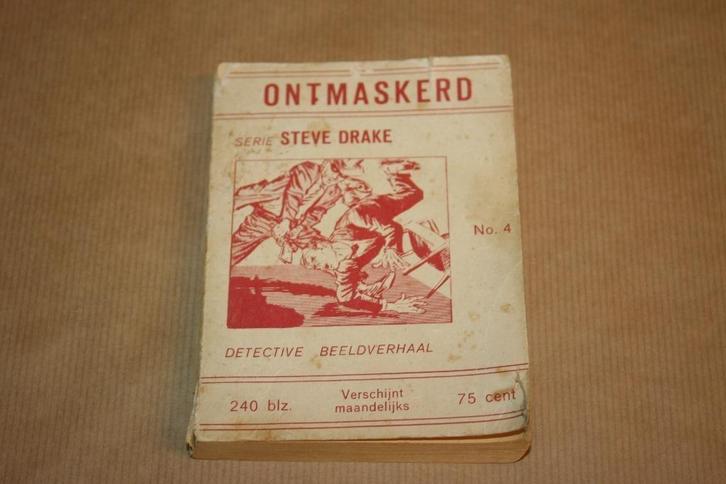 Ontmaskerd De onvindbare kogels - Steve Drake beeldverhaal, Boeken, Stripboeken, Gelezen, Eén stripboek, Ophalen of Verzenden