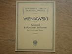 Wieniawski - second polonaise brillante -viool en piano, Verzenden, Artiest of Componist, Klassiek, Viool of Altviool