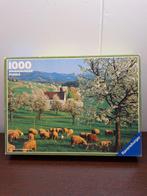 Ravensburger 1000 Schapen, Hobby en Vrije tijd, Denksport en Puzzels, Ophalen of Verzenden, 500 t/m 1500 stukjes, Gebruikt, Legpuzzel