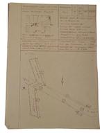 duitse ww2 Battle of the Bulge tekening met mijnen landkaart, Verzamelen, Ophalen of Verzenden, Landmacht, Duitsland