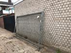3 bouwhekken geen klemmen/ geen voeten, Ophalen, Gebruikt, IJzer, Enkelstaafmat hekwerk