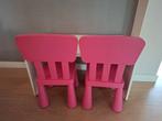 Kinderbureautje met 2 roze stoeltjes, Ophalen, Gebruikt, Tafel(s) en Stoel(en)