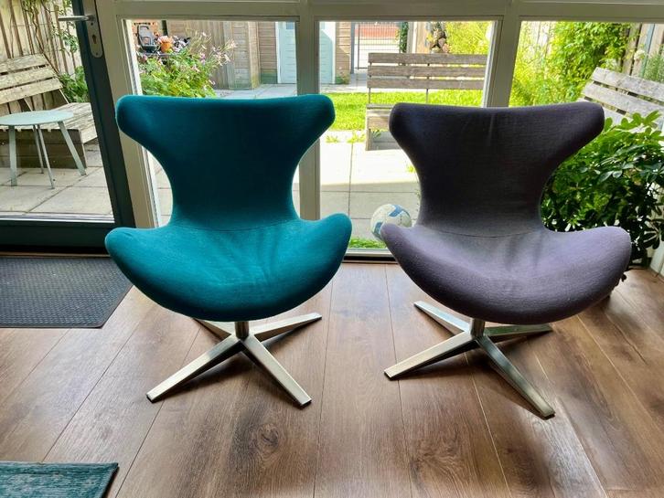 Draaifauteuils, Huis en Inrichting, Fauteuils, Zo goed als nieuw, Stof, 50 tot 75 cm, Minder dan 75 cm, Ophalen