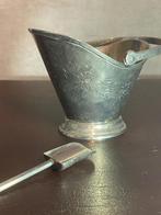 Verzilverd suikermandje met schepje, Antiek en Kunst, Antiek | Goud en Zilver, Ophalen of Verzenden