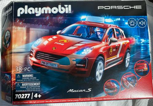 Playmobil Brandweer Porsche 70277, Kinderen en Baby's, Speelgoed | Playmobil, Gebruikt, Complete set, Ophalen of Verzenden