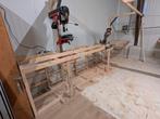 Werkbank voor Afkortzaag - Stevig en Praktisch, Doe-het-zelf en Verbouw, Werkbanken, Ophalen, Gebruikt, 170 cm of meer